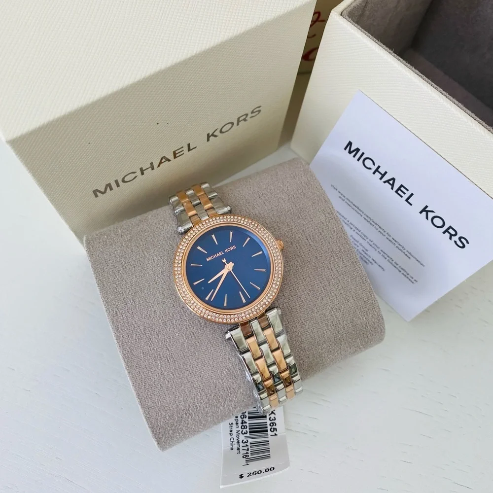 Michael Kors Women's Mini Darci Silver-Tone Watch MK3651 - Picture 1 of 4